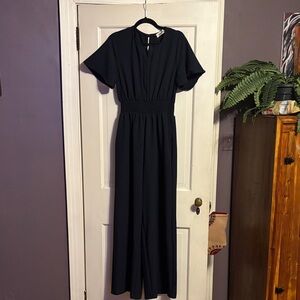 NWOT Haptics by Holly Harper wide leg jumpsuit navy blue